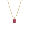Hyacinth original design, Douyin Live Streaming bestseller, retro Hong Kong-style necklace, women's fashion and elegance, natural stone pendant collarbone chain Item Picture
